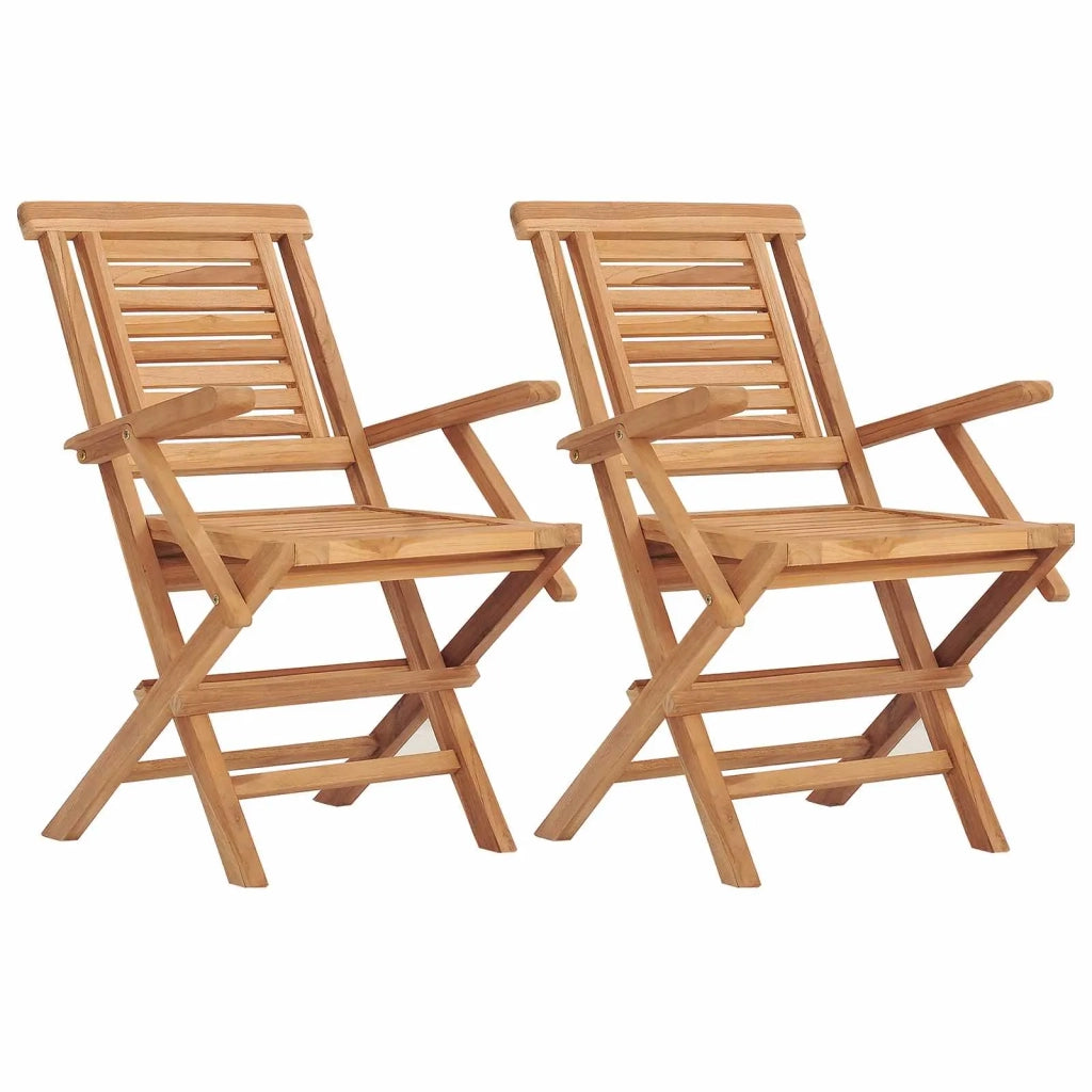 Set bistro da giardino pieghevole da 5 pezzi Naturale 3434112