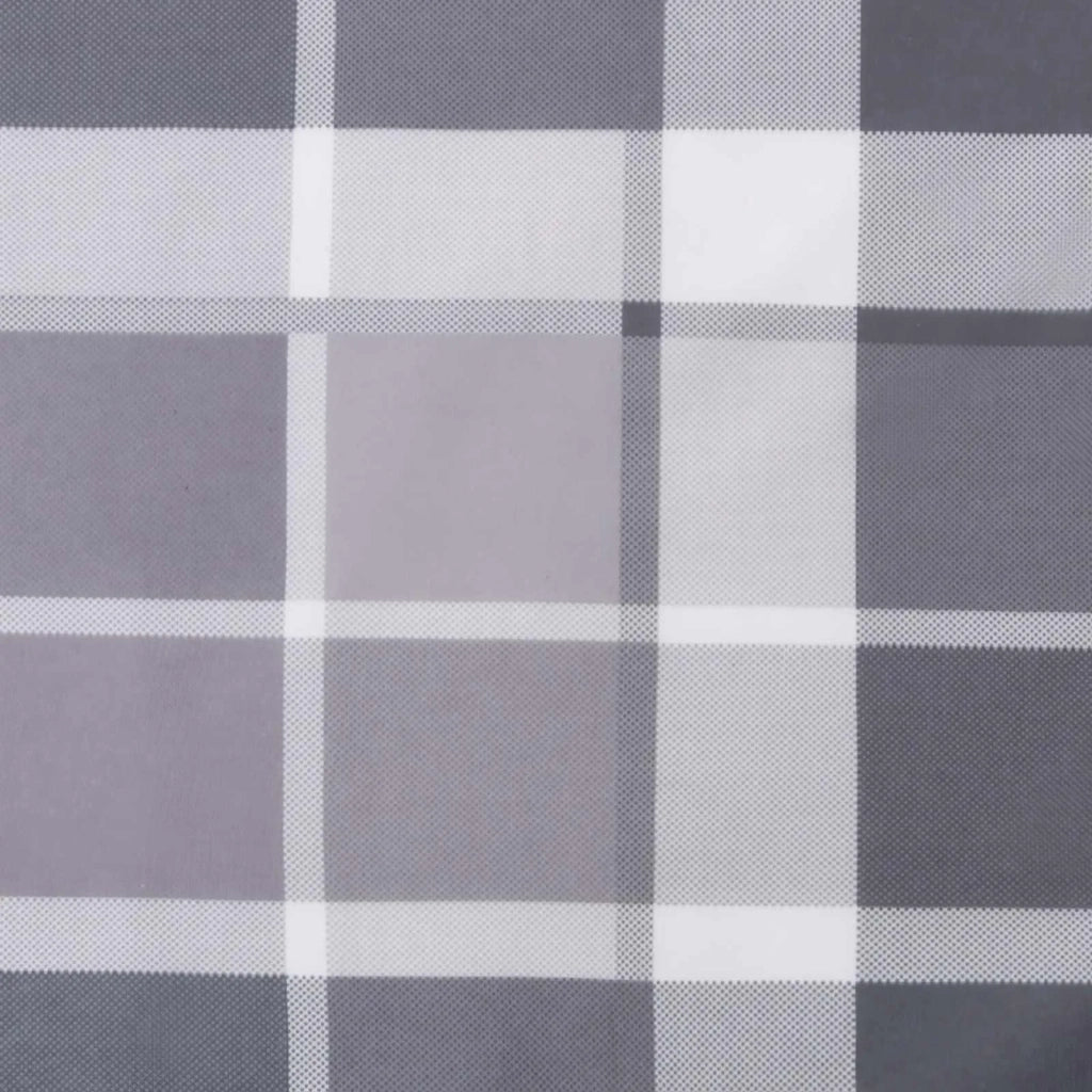 Cuscino da Esterno 4 pz | Cuscini per sedie Grigio a quadri 60 x 60 cm Tessuto