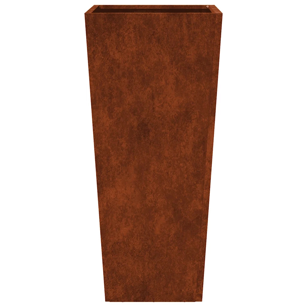Fioriere da Giardino 2 pz 35x35x75 cm in Acciaio Corten 851093