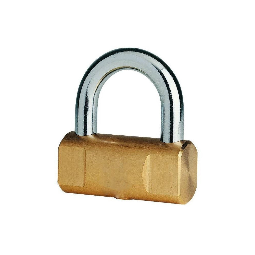 Trade Shop - Lucchetto Ad Arco Corto 80 Mm Corazzato Blocca Corona Moto Bici Nautico Marino -
