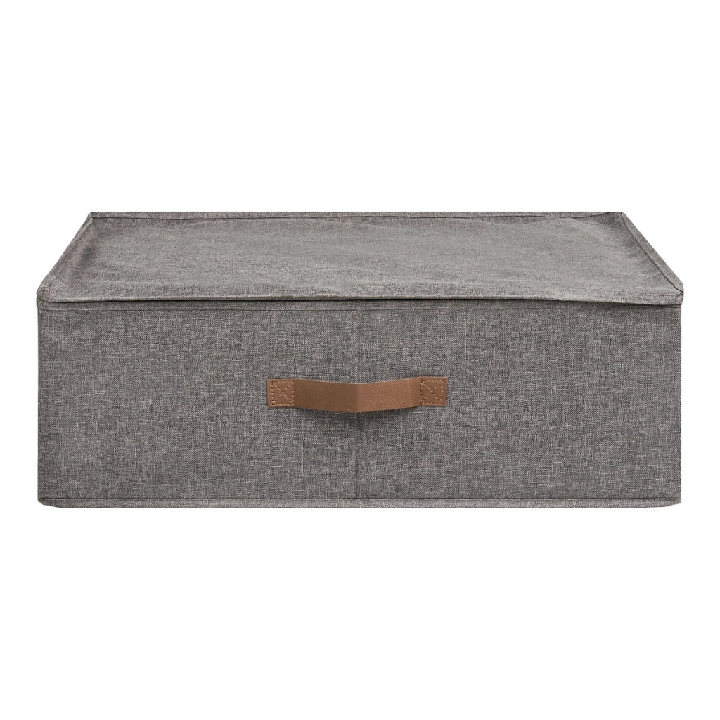 Scatola Portaoggetti Noto, Grigio, Poliestere, 47x56x18 cm