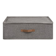 Scatola Portaoggetti Noto, Grigio, Poliestere, 47x56x18 cm