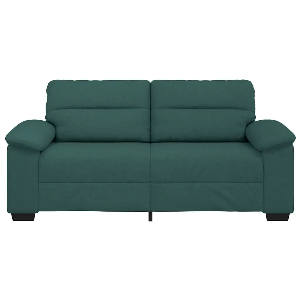 Divano a 2 Posti Verde Scuro 180x81x84 cm in Tessuto 4105312