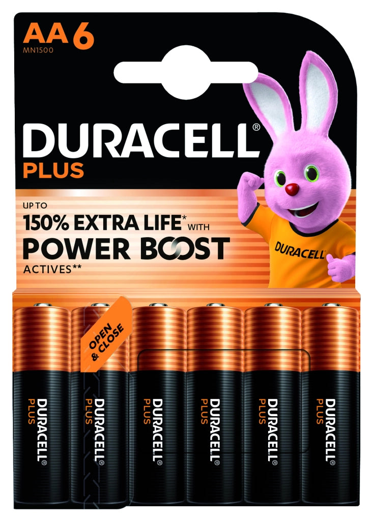 Pila Alcalina Serie Plus Power Boost 6 Pezzi. Stilo 1 5 V Duracell