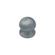 Pomolo fisso per porta SAGUATTI A69/70MB in alluminio argento satinato