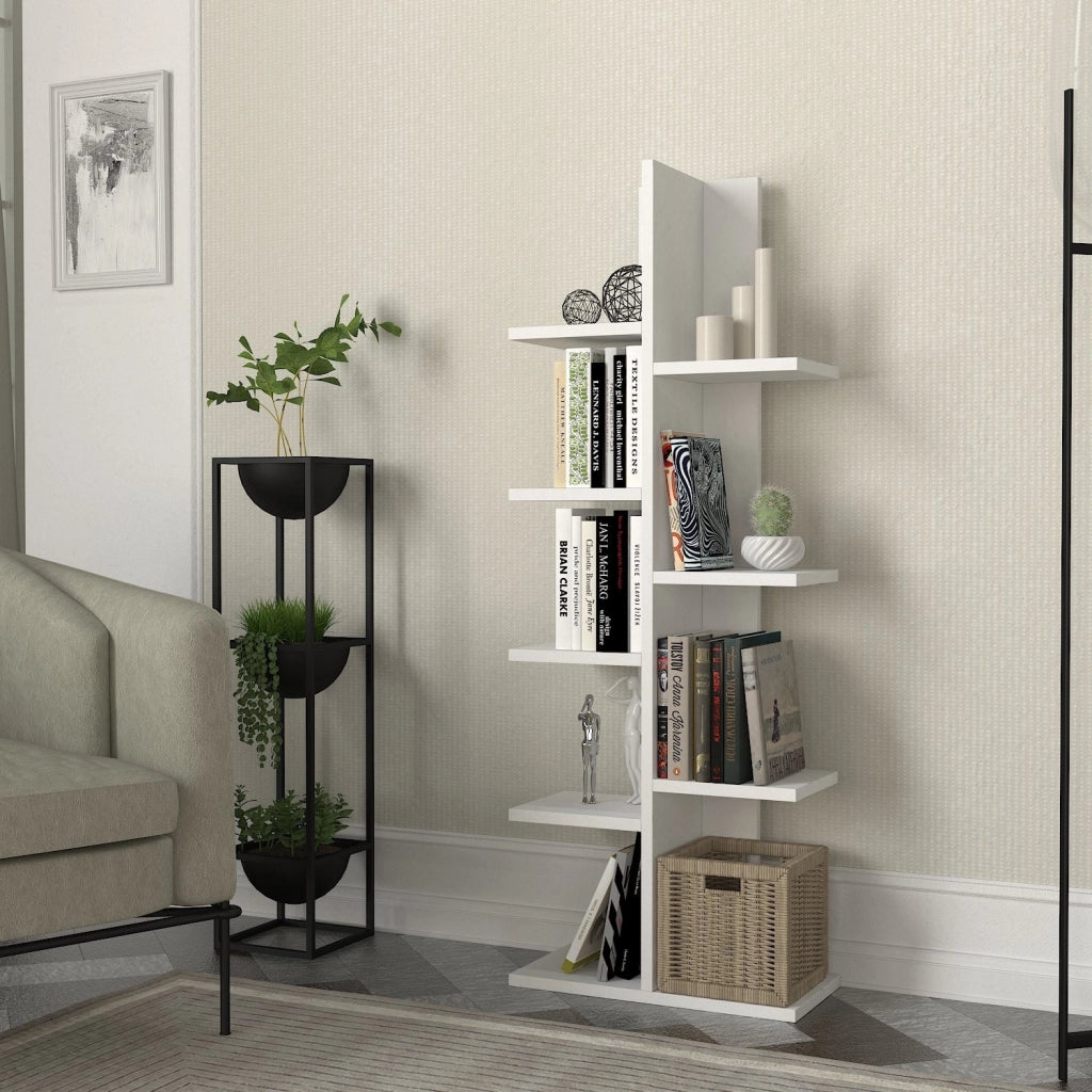 Libreria in legno "Tree" - 45 x 22 x 121 cm - Bianco