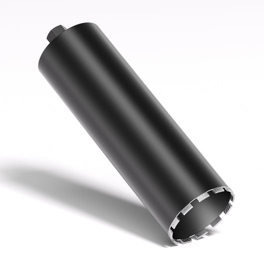 Punta diamantata per carotatrice Ø 152 mm, lunghezza 450 mm, UNC 1¼, ingranaggio a denti diritti, rendimento elevato, per carotaggio a umido, corona diamantata per calcestruzzo, pietra, granito