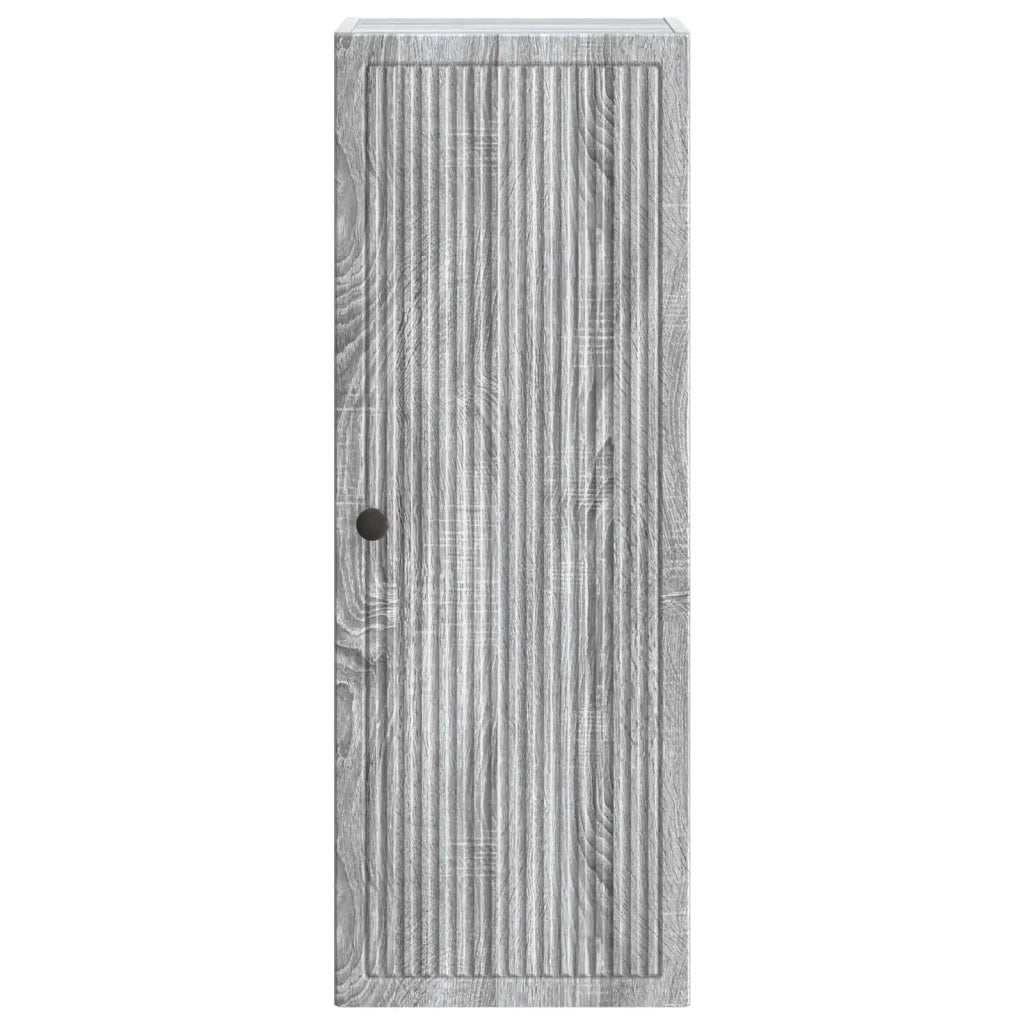 Mobiletto a muro Sonoma grigio 33 x 34,5 x 90 cm 897911