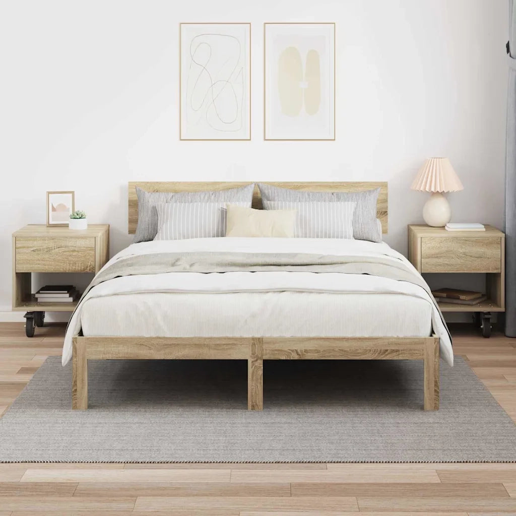 Comodino 2 pcs Rovere Sonoma 40,5 x 40 x 48 cm