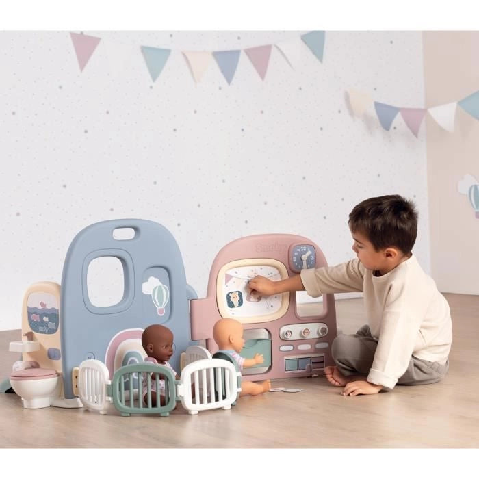 Smoby - Baby Care - Cameretta 5 Spazi + 27 Accessori