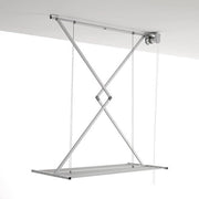 Droghetto pieghevole per il soffitto - Grigio 120 - Struttura in alluminio