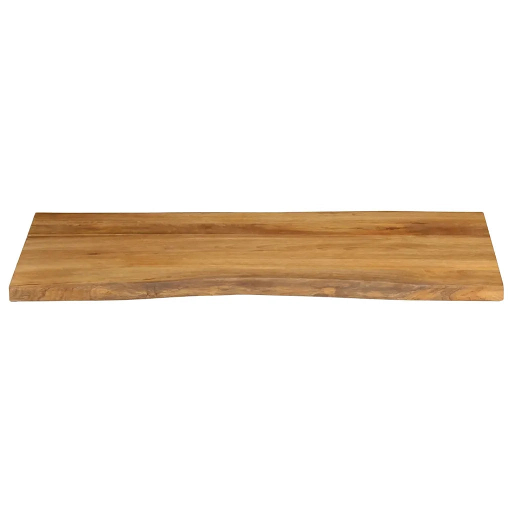 Piano Tavolo 100x60x3,8 cm Bordi Vivi in Legno Massello Mango