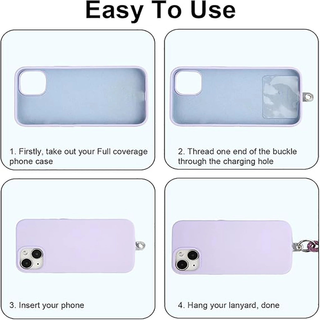 LACCETTO CATENA CORTA CORDINO DA POLSO CELLULARE STRASS UNIVERSALE SMARTPHON