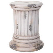 Colonna decorativa color pietra, cm 34x34x42h