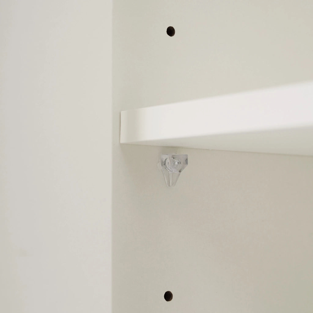 COMODA 2 ante e 3 cassetti 120x75x40 cm Bianco con ripiano regolabile