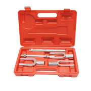 Kit pressa con forcelle di estrazione per perni, giunti sferici, teste tiranti universali 5 pezzi
