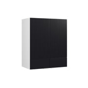 Pensile da cucina Fame-Line Nero rigato/Bianco 60 cm Vicco