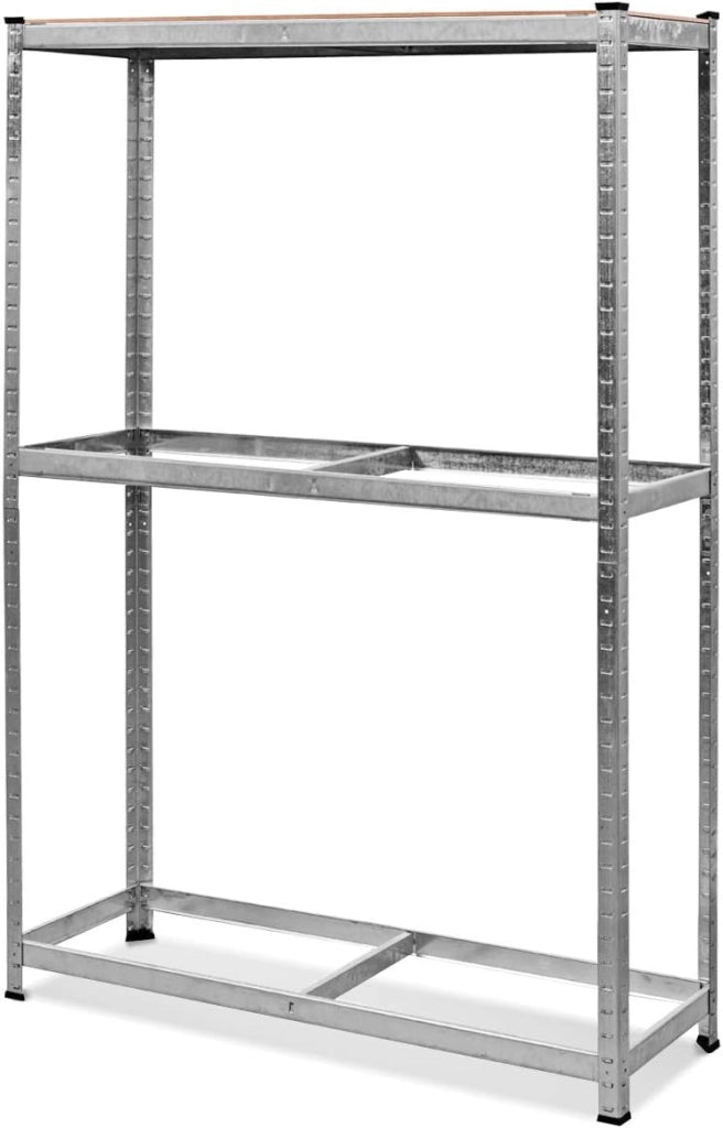 Scaffale Portagomme, Scaffale per Pneumatici in Acciaio 3 Ripiani, Scaffale per 8 Gomme da Officina Garage, 795kg, 120 x 40 x 180 cm