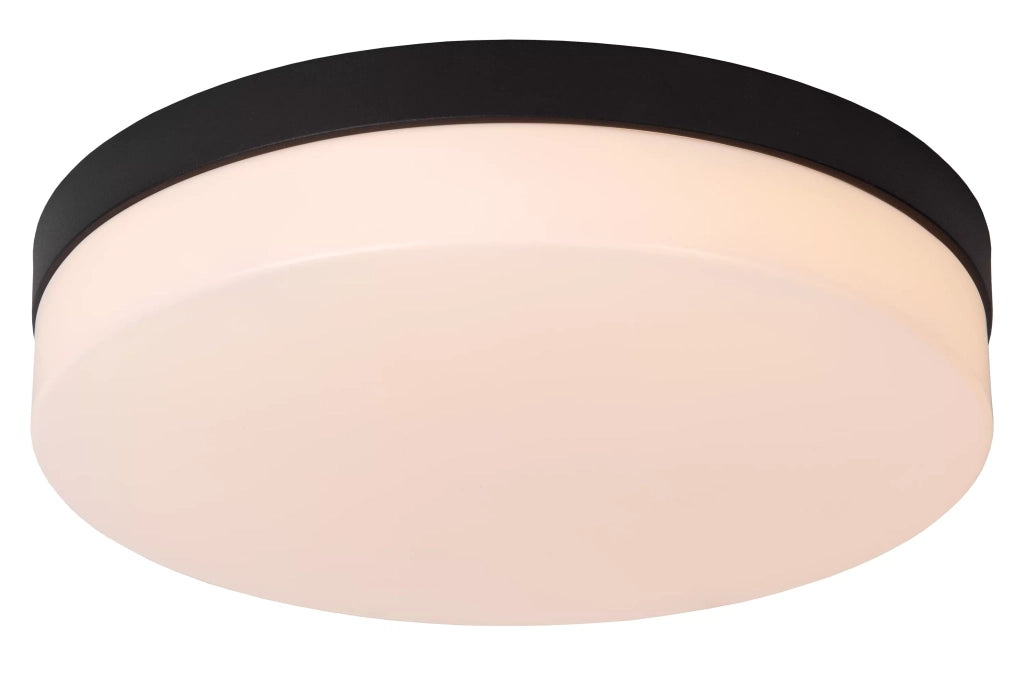 Plafoniera bagno Ø34,5cm LED 24W nera tonda Biskit Lucide