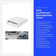 Accessori di decorazione per il cofano - Turboboccola - Copertura di scarico - Materiale di rivestimento - Dimensioni 25,5 x 16,5 x 4 cm - Accessori per l'automobile
