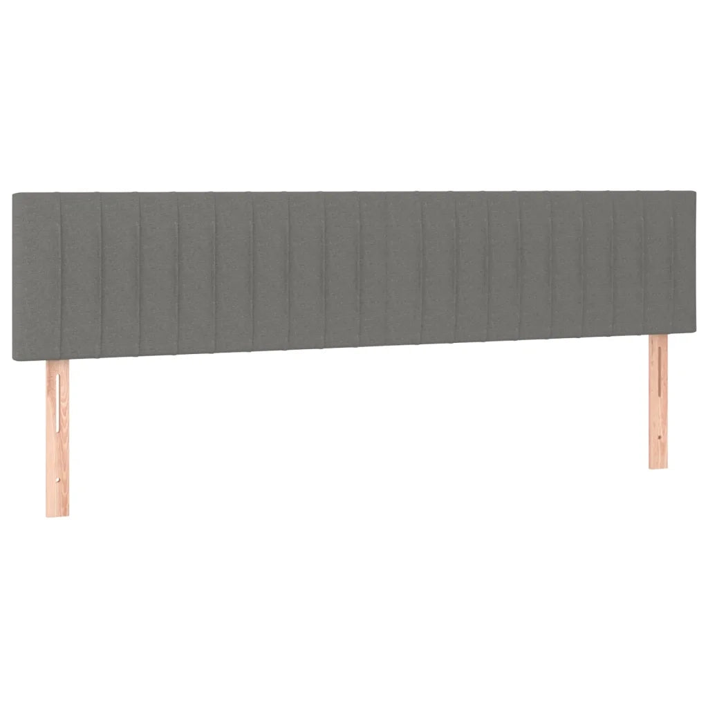 Giroletto a Molle con Materasso Grigio Scuro 180x200 cm Tessuto 3126982