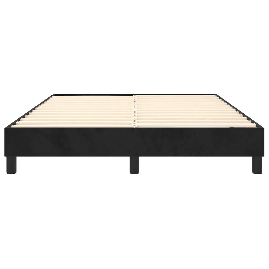 Struttura Letto a Rete a Molle Nero 140x200 cm in Velluto 3120774