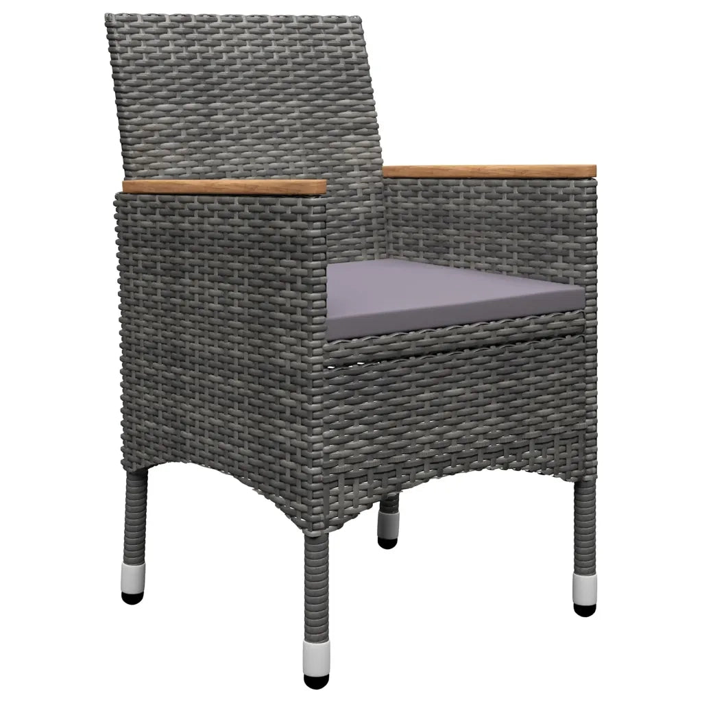 Set Mobili da Pranzo per Giardino 5 pz | Set Salotto da Giardino Grigio