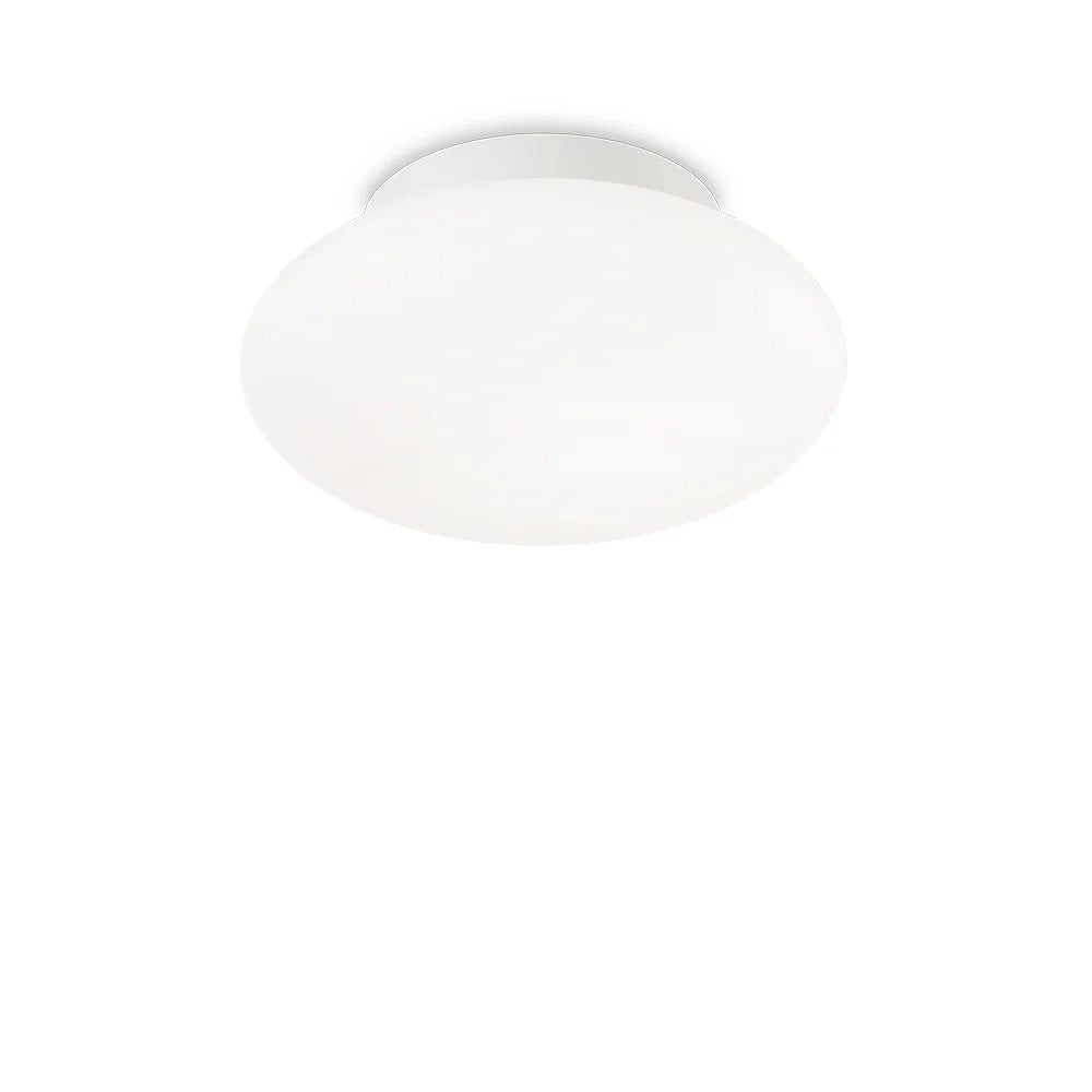 Plafoniera Moderna Bubble Alluminio-Materie Plastiche Bianco 1 Luce E27