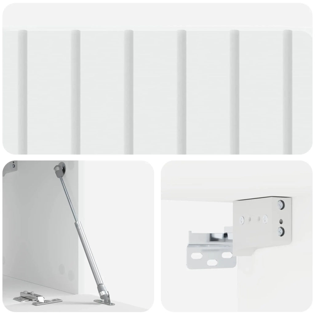 Mobile Porta TV da Muro Bianco 78,5 x 31 x 30 cm 898375