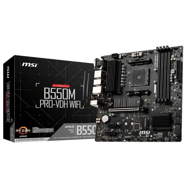 Msi b550m pro-vdh wifi scheda madre amd b550 socket am4 micro atx - MSI7C95-001R