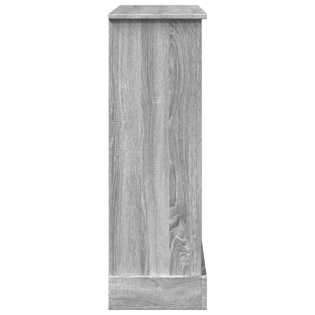 vidaXL Cornice per Camino Grigio Sonoma 90x30x90 cm in Truciolato