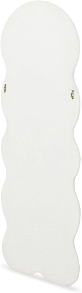 Specchio Wave in Tessuto bouclette Crema 150 x 50 cm
