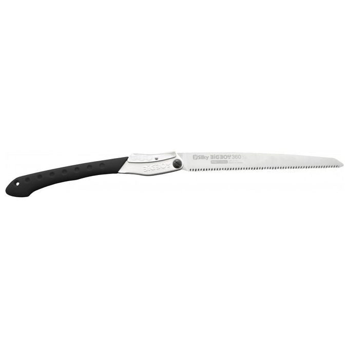 Silky 350-36 Bigboy Sega Pieghevole con Denti Medi Lama 360 mm Acciaio SK-4 Impugnatura Antiscivolo Custodia con Clip da Cintura colore Argento Nero