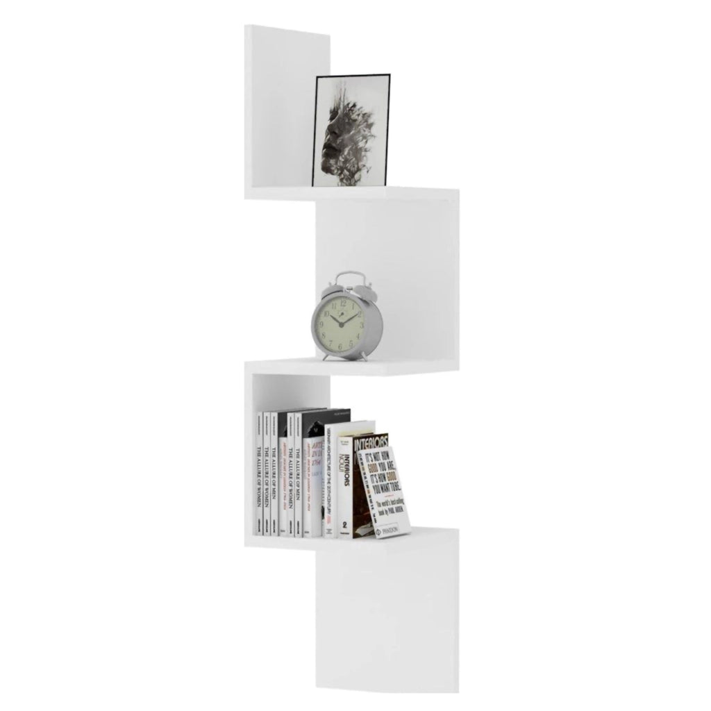 Verretto, Mensola 3 Ripiani, 25x25x105h cm Bianco