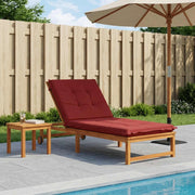 Cuscino per Lettino GEMERT 100% Poliestere Rosso Vino 947484