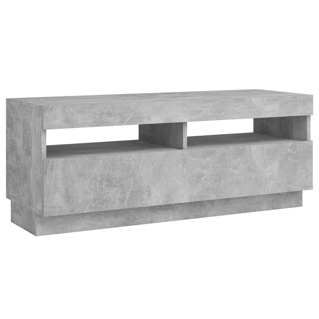 Mobile TV multimediale scaffale TV credenza mobile TV sala da pranzo soggiorno camera da letto con luci LED 100 x 35 x 40 cm grigio 02_0026508