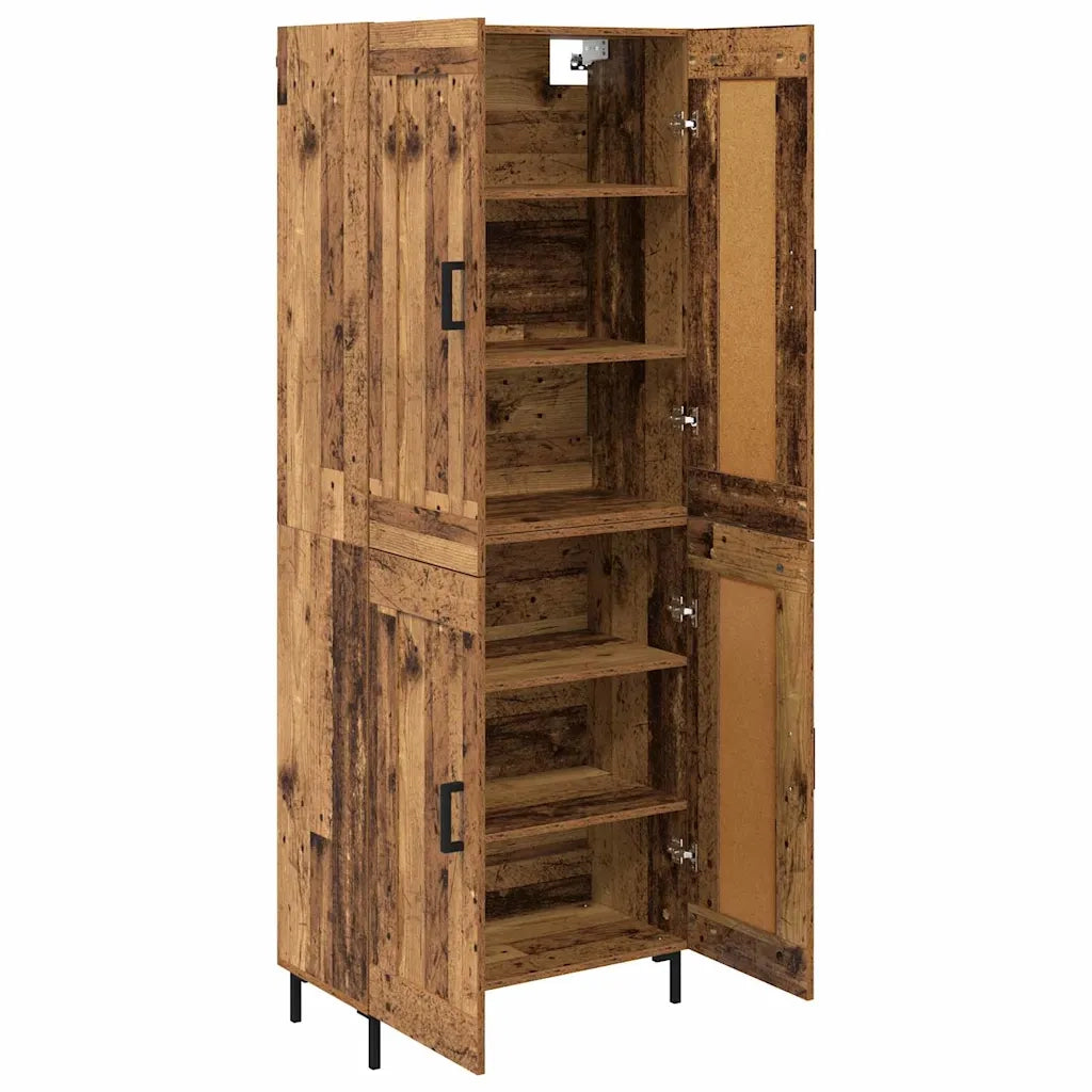 Credenza 2 pz-Set di 2 Buffet-Armadio da cucina Legno vecchio Legno multistrato 234929