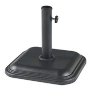 Base per ombrellone da giardino con adattatori 33 / 37 / 41 / 48 mm cemento 35 x 35 x 5 cm nero 03_0010248