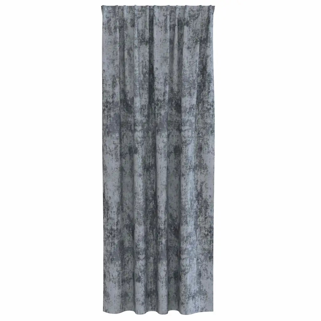 Tende in Velluto 2 pz Grigio Argento 225 x 140 cm Velluto