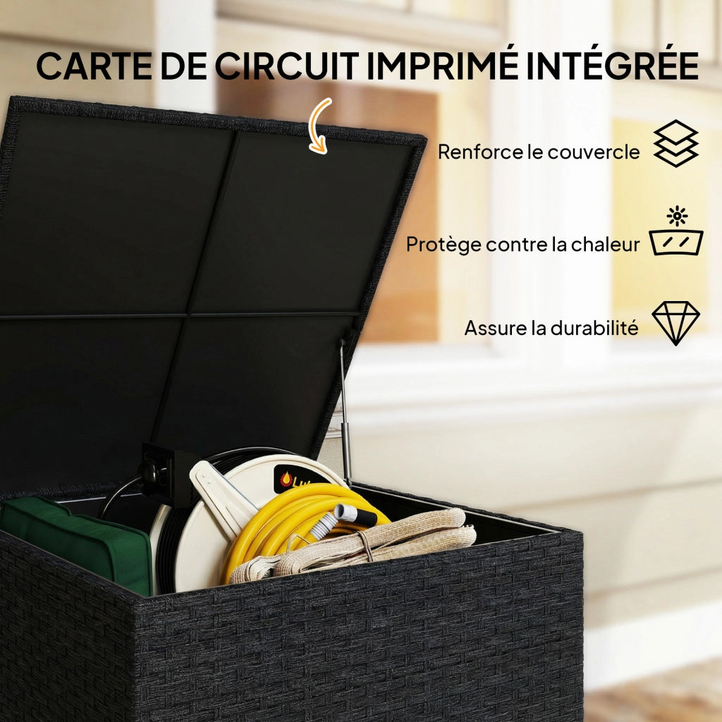 Coffre da giardino in resina ¨C zephmum ¨C 72x72x70cm nero