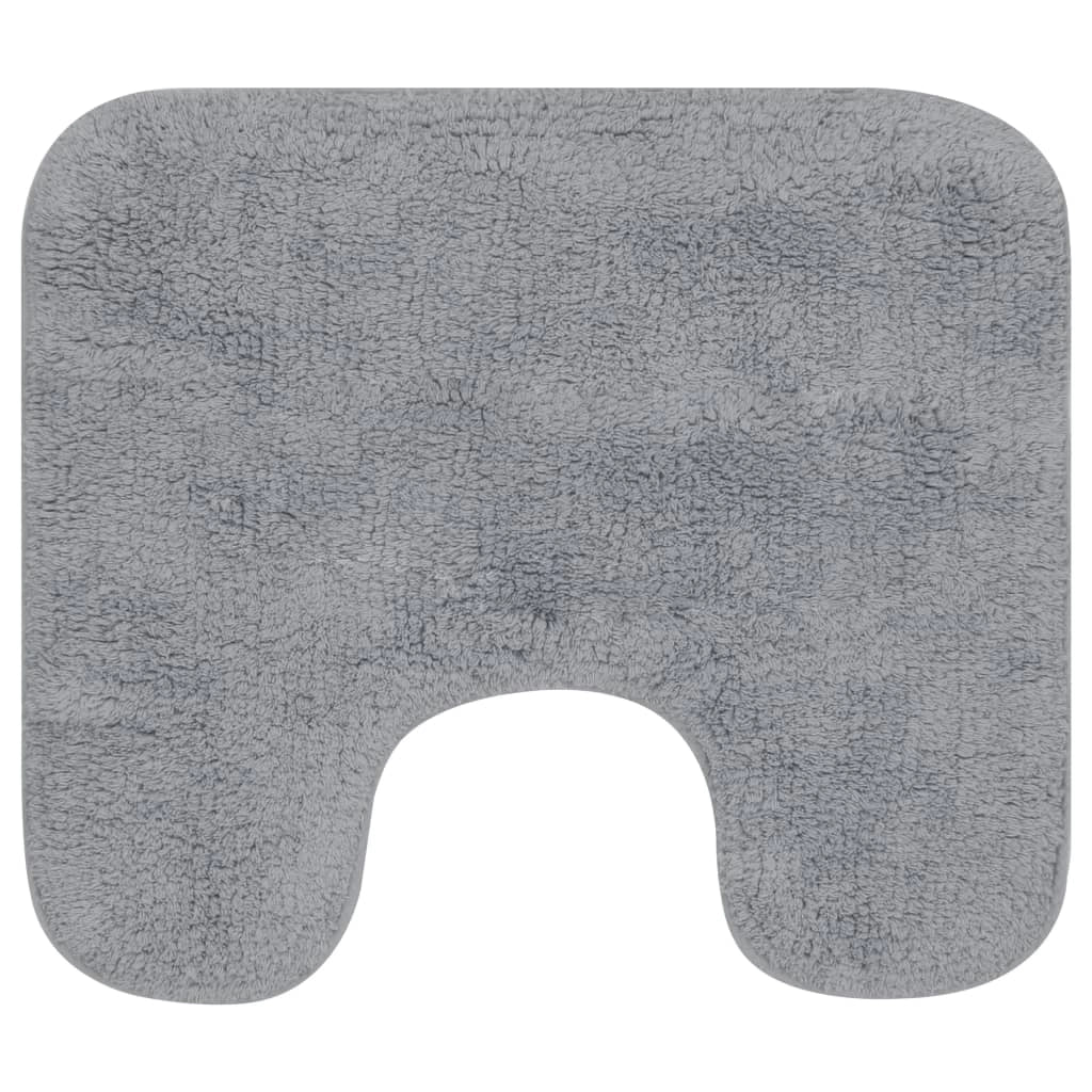 Tappeto da bagno in tessuto grigio 2 pezzi 02_0005668