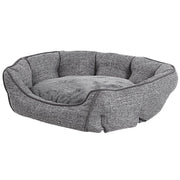 Set di 6 sedie da giardino beige con sedile sintetico struttura in acciaio inox stile cantilever