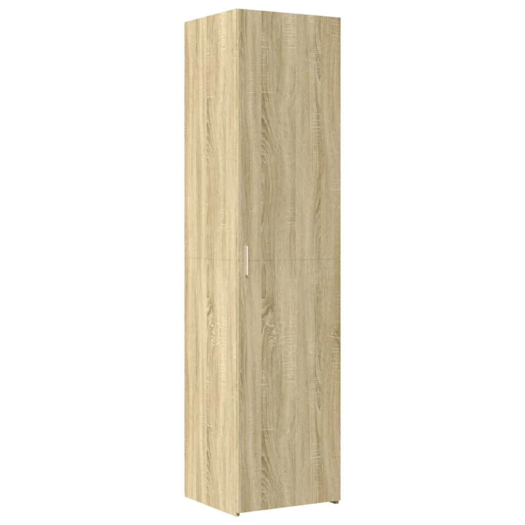 Buffet credenza cassettiera armadio mobile contenitore organizer cucina soggiorno salotto rovere Sonoma alto 45 x 42,5 x 185 cm legno ingegnerizzato marrone 02_0034066