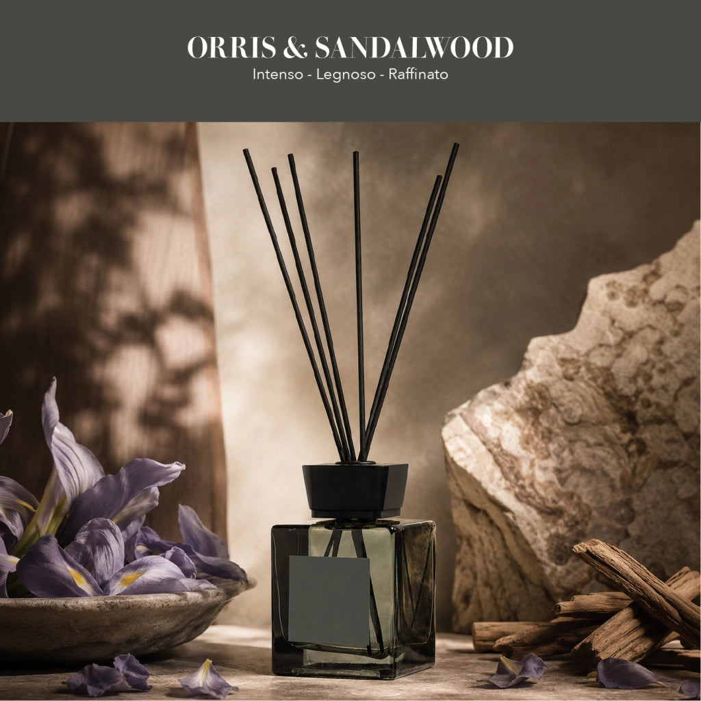 Set 2 Pezzi Diffusori Ambiente con Bastoncini Profumatori Casa 2 Fragranze 200 ml o 500 ml  500 ml