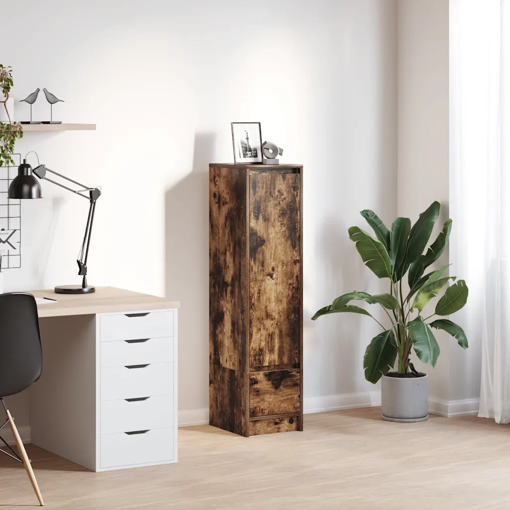 Credenza Rovere Fumo 29,5x34x119,5 cm in Legno Multistrato 861656