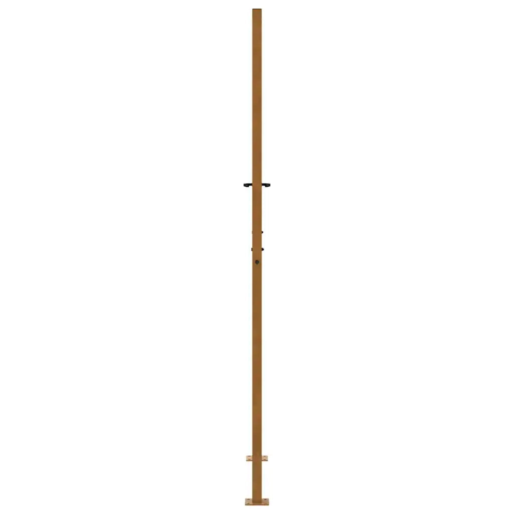 vidaXL Cancello da Giardino 105x205 cm Acciaio Corten Design a Fiamma