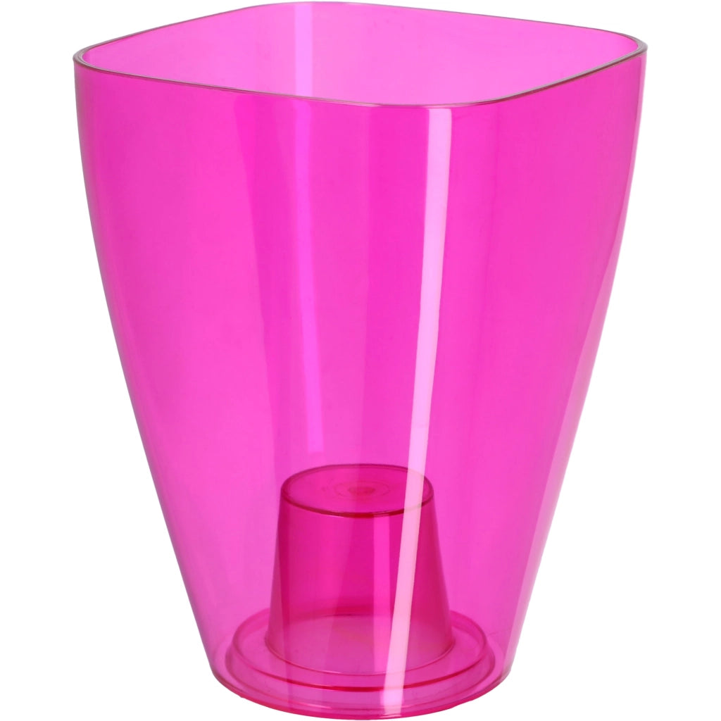 Vaso da fiori KADAX per orchidee, in plastica, rosa tinta unita, 13 cm