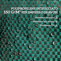 Set 3 Sacchi per Rifiuti da Giardino Ø67x76 cm da 272 L Richiudibili e Riutilizzabili Verde