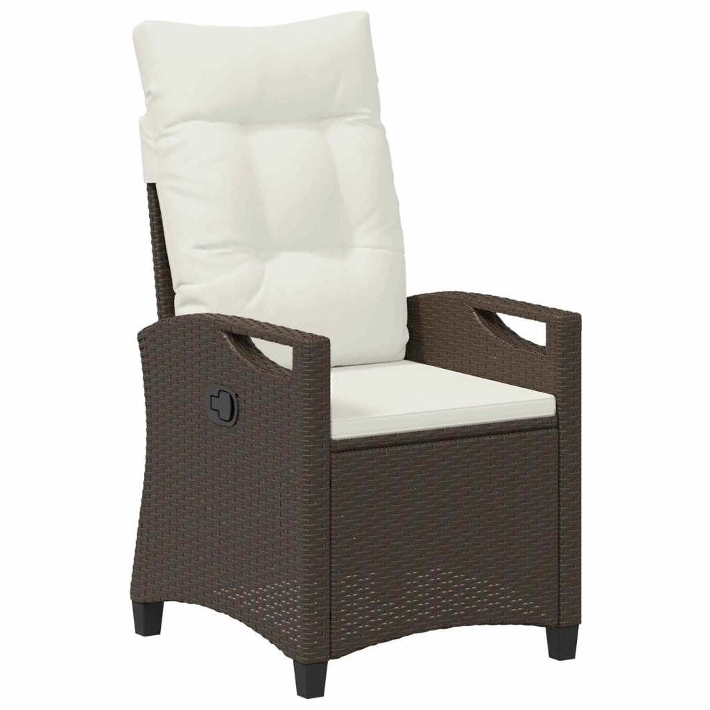 Sedia da Giardino 2 pcs Marrone e Crema 56 x 60 x 112 cm