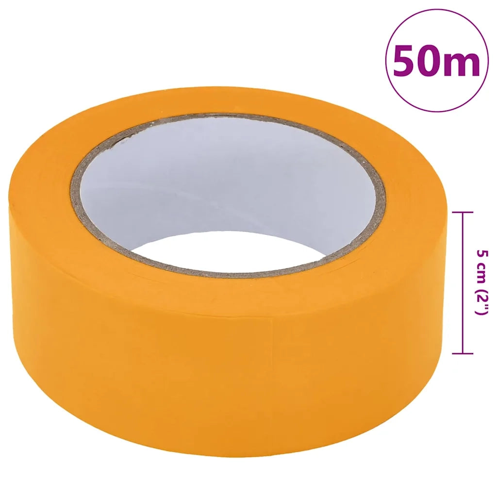 Nastri Adesivi per Pittori 6 pz Giallo 50mm x 50m Carta CFW9522394
